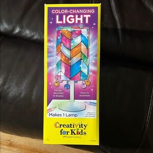 Creativity for kids, color your own lamp, pet free smoke free home